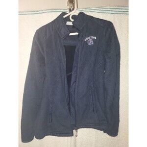 George Washington University GW warm up Champion Fur Jacket Men's adult Medium.